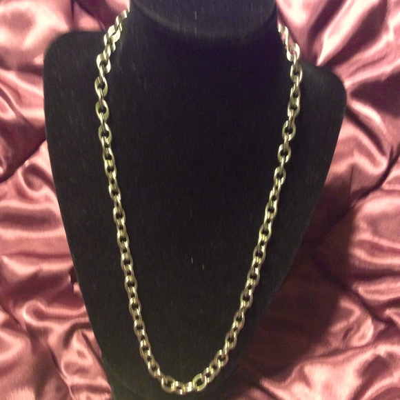 unknown Jewelry - Large Link Silver-tone Chain Necklace